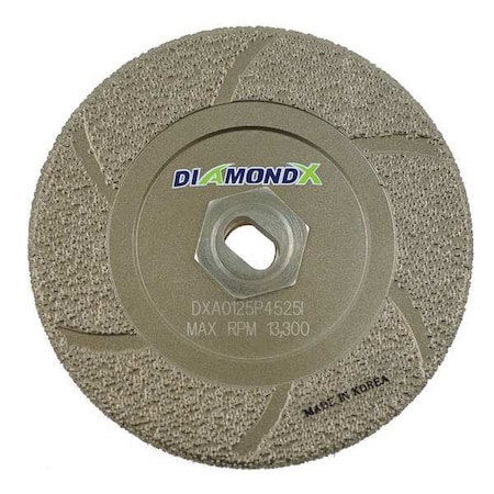 Diamond Vantage Grinding Disc, 4-1/2In, 36, Hard Facing DXA0125P4525IH