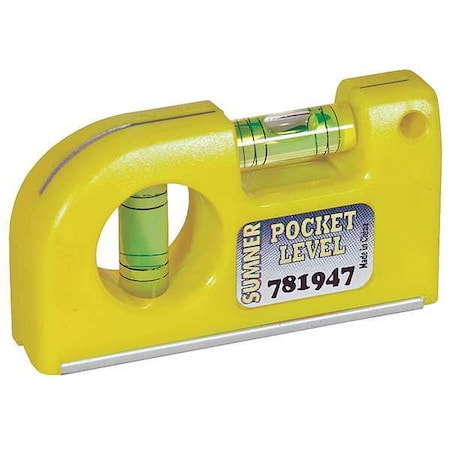 Sumner Pocket Level, 0, 90 Deg. 781947