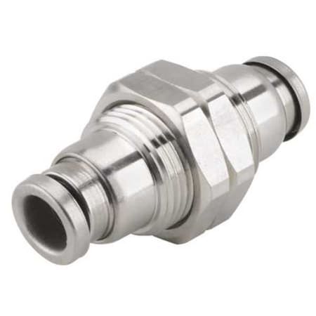 Smc 1/4" Tube 316 SS Bulkhead Union KQG2E07-00