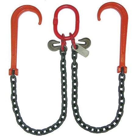 B/A Products Co Chain Sling, V-Chain, WLL 12000 lb., 6 ft. G8-118-6