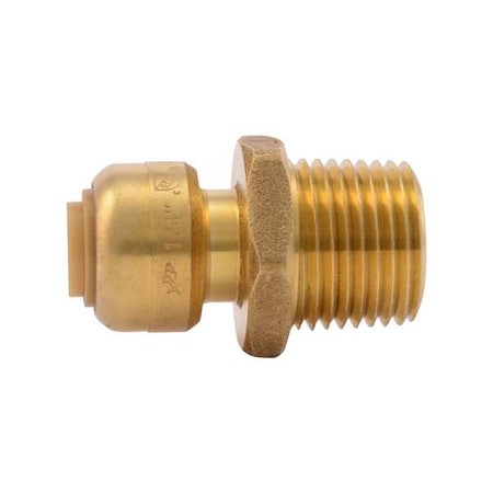 Sharkbite 1/4" Tube x 1/2" MNPT DZR Brass Reducing Adapter U110LF