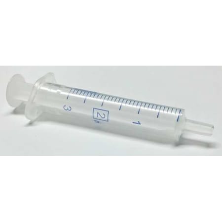 Norm-Ject Plastic Syringe, Luer Slip, 2 mL, PK100 4020.000V0