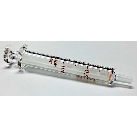 Fortuna Reusable Glass Syringe, Glass Luer, 1 mL 7.102-21