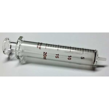 Fortuna Reusable Glass Syringe, Glass Luer, 20 mL 7.102-41