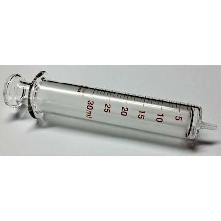 Fortuna Reusable Glass Syringe, Glass Luer, 30 mL 7.102-44