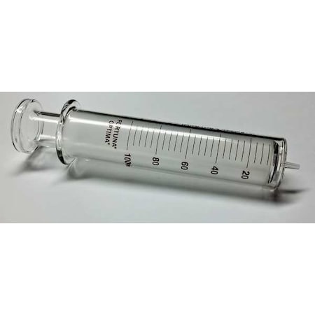 Fortuna Reusable Glass Syringe, Glass Luer, 100 mL 7.102-51