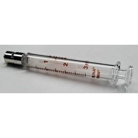 Fortuna Glass Syringe, Metal Luer Lock, 3 mL 7.140-29