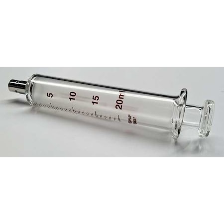 Fortuna Glass Syringe, Metal Luer Lock, 20 mL 7.140-41
