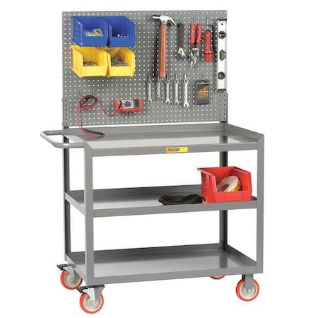 Little Giant Mobile Workstation, 1200 lb, 59" H x 24" W 3MW-2436-5TL-PB