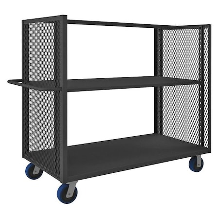 Zoro Select Bulk Storage Cart, 2 Shelves, 60x30 2SPT-EX3060-1A-2K-6PU-95