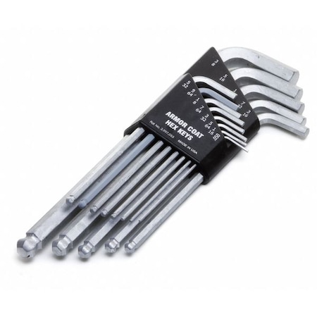 Armor Coat 13 Piece SAE L-Shape Hex Key Set, UST260074 UST260074