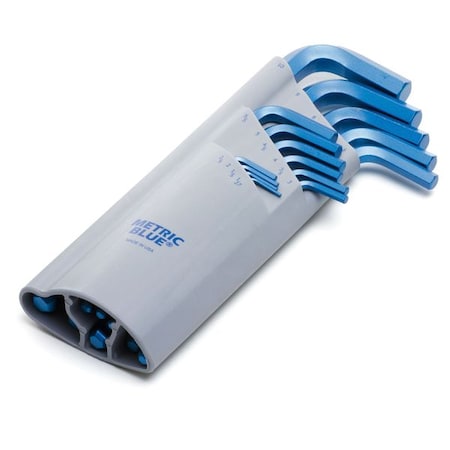 Metric Blue 15 Piece Metric L-Shape Hex Key Set, UST274686 UST274686