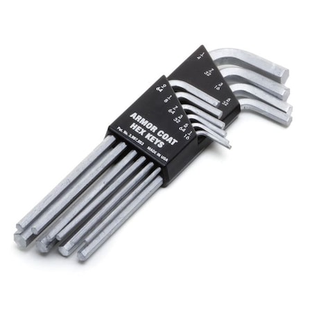 Armor Coat 10 Piece SAE L-Shape Hex Key Set, UST260071 UST260071