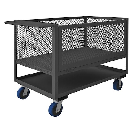 Zoro Select Mesh Truck, 40 In. H, 30 In. W, 53 In. L 4STEDG-EX-3048-6PU-95