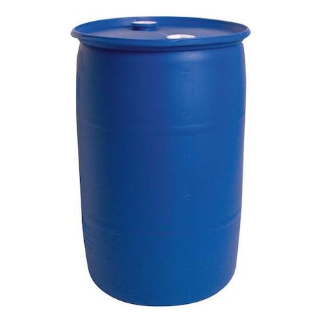 Zoro Select Closed Head Transport Drum, Polyethylene, 30 gal, Unlined, Blue THO30