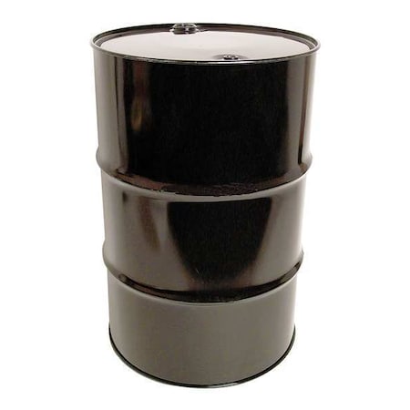 Zoro Select Closed Head Transport Drum, Steel, 55 gal, Lined, Black TH55-3R