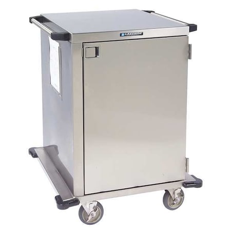 Lakeside Surgical Case Cart, Stainless Steel, 300 lb Load Capacity, 2 Shelves, 29 in L, 36 in W, 39 in H 6930