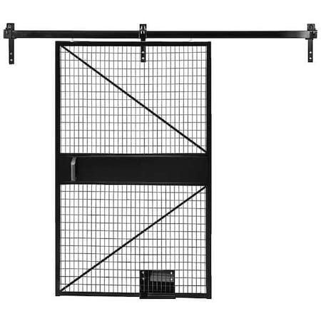 Saf-T-Fence Sliding Door, 46 In x 7 ft, Powder Coated SAF-S4682-SL