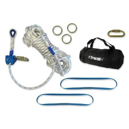 Tractel Horizontal Lifeline, 60 ft., White/Blue H66500