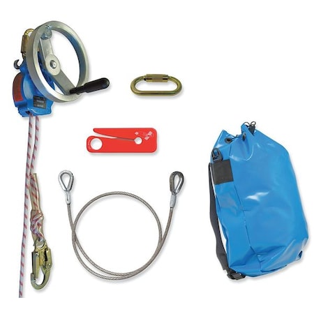 Tractel Rescue System, 200 ft., 310 lb., Kernmntle KT7200/AK