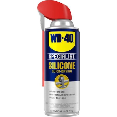 Wd-40 Specialist Silicone Quick Drying General Purpose Lubricant, 11 oz, Aerosol Can 300012