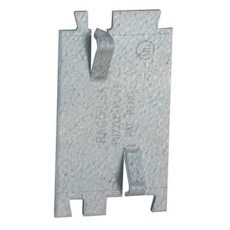 Raco Cable Protection Plate, Pre-Galvanized Steel, Partition Box Type 2712R