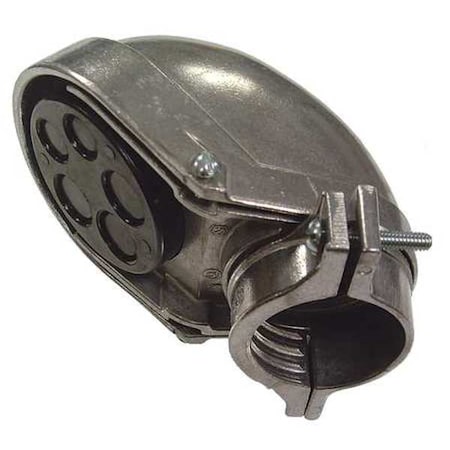 Raco EMT/IMC Cap, 3/4 in, Snap-On, Aluminum, Plain, Natural 2403