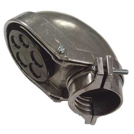 Raco EMT/IMC Cap, 1 in, Snap-On, Aluminum, Plain, Natural 2404