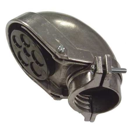 Raco EMT/IMC Cap, 2 in, Snap-On, Aluminum, Plain, Natural 2408