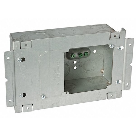 Raco Electrical Box, 113.3 cu in, Data Box Type, 3 Gangs, Steel, Rectangular Shape 263