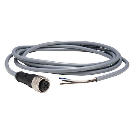 Telemecanique Sensors Cordset, 16.4 ft., Gray, 250VAC/300VDC XZCPV1141L5
