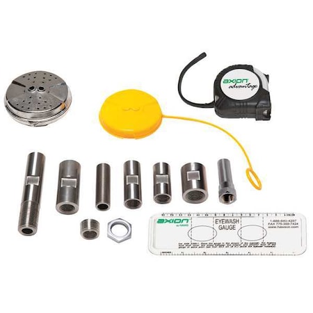 Haws Eyewash Station, Stainless Steel (Connecting Hardware), Silver, For Use With, Shower AX13S