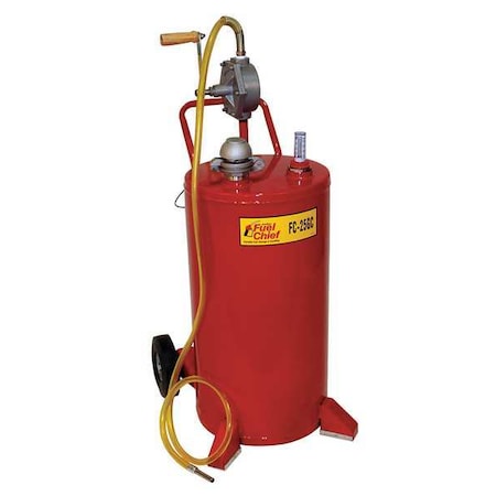 Johndow Industries Fuel Caddy, Steel, 25 gal, Gasoline, Kerosene, 0.75 in, Red FC-25GC