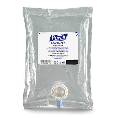 Purell Hand Sanitizer, Gel, 1000mL NXT Refill, PK8 2156-08