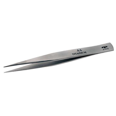 Aven Precision Tweezer, Titanium, 4-1/2 In 18013TT