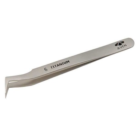 Aven Precision Tweezer, Titanium, 4-1/2 In 18069TT
