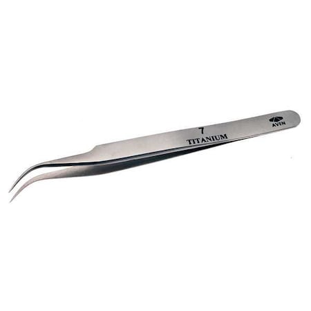 Aven Precision Tweezer, Titanium, 4-1/2 In 18072TT