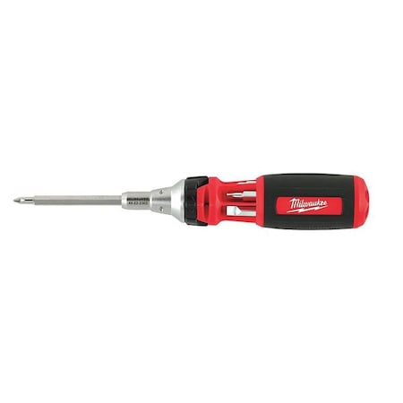 Milwaukee Tool Phillips, Slotted, Square Bit 6", Drive Size: 1/4" , Num. of pieces:11 48-22-2302