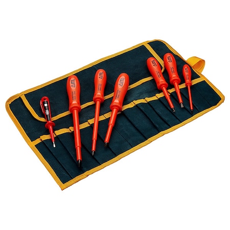 Itl 1000V Insulated Screwdriver Set, 6-Piece 02100