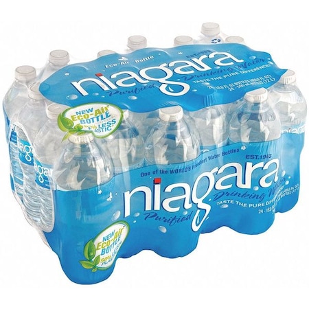 Niagara Bottled Water, 16.9 fl oz, Bottle, Unflavored, 24 Bottles Per Case NIA05L24-1596