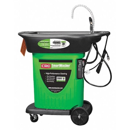 Smartwasher Parts Washer, 15 gal., 300 GPH, HDPE, Mobile 14161