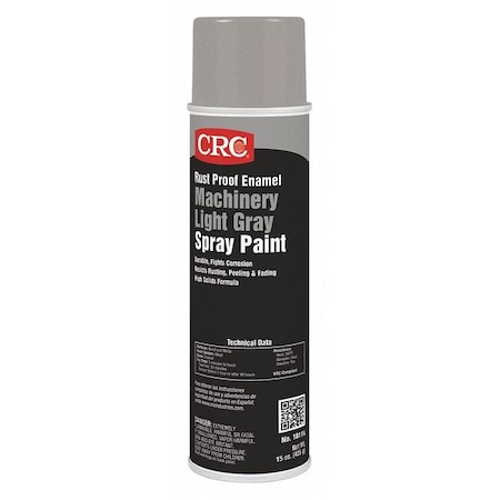 Crc Rust Proof Spray Paint, Light Gray, 15 oz 18114