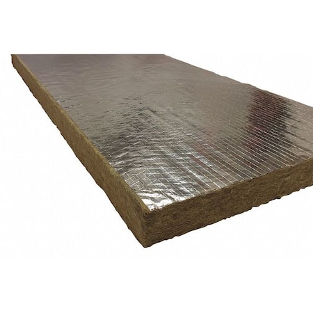 Roxul 1 1/2 in x 48 in x 24 in Mineral Wool/Foil Backing 8#, Green