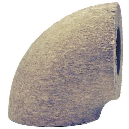 Johns Manville 3-1/2" Mineral Wool Elbow Pipe Fitting Insulation, 2" Wall 592089