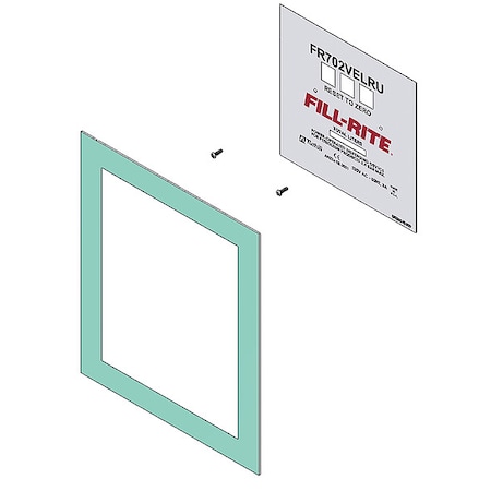 Fill-Rite Faceplate Kit, For Fill-Rite KIT702VELRUFP