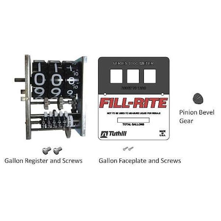 Fill-Rite Register and Faceplate Kit KIT800GR
