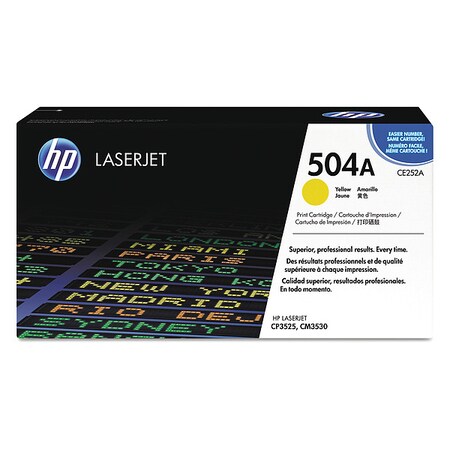 Hp Toner Cartridge, Yellow CE252A