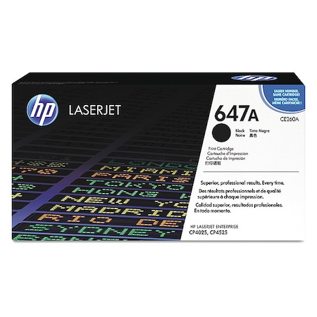 Hp Toner Cartridge, Black CE260A