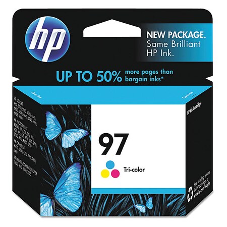 Hp HP 97 Original Ink Cartridge - Single Pack - Inkjet - 450 Pages - Cyan, Magenta, Yellow - 1 Each C9363WN#140