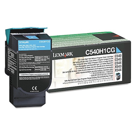 Lexmark Toner Cartridge, Cyan C540H1CG